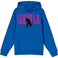 Unisex Royal Godzilla Graphic Pullover Hoodie