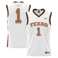 GameDay Greats  White #1 Texas Longhorns Replica Lightweight Basketball Jersey