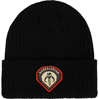 Unisex  Black The Mandalorian  Cuffed Knit Hat