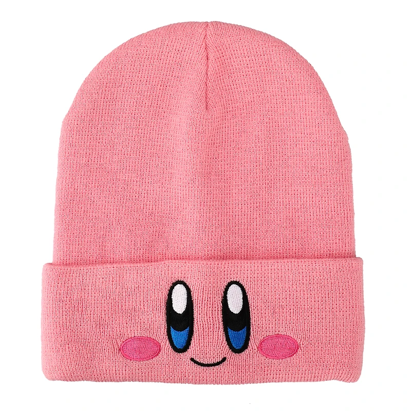 Unisex  Pink Kirby  Cuffed Knit Hat