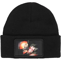 Unisex Black Chainsaw Man Cuffed Knit Hat