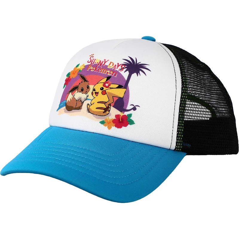 Unisex White Pokemon Adjustable Hat
