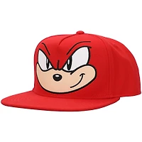 Unisex Red Sonic the Hedgehog Knuckles Snapback Hat