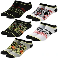 Women's Cobra Kai Five-Pair Ankle Sock Set