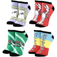 Women's Friends Four-Pair Ankle Sock Set