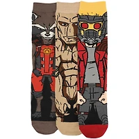 Men's  Guardians of the Galaxy Three-Pack Crew Sock Set