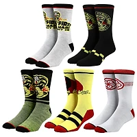 Men's Cobra Kai 5-Pack Crew Sock Set