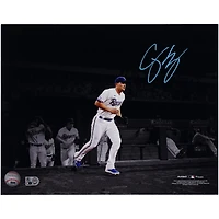 Corey Seager Texas Rangers Autographed 11" x 14" Running Out of Dugout Spotlight Photograph
