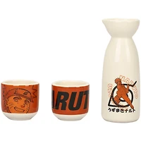 Naruto White Three-Piece Sake Set