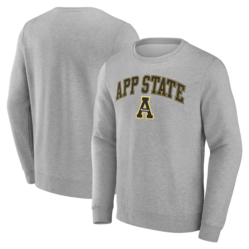 Men's Gray Appalachian State Mountaineers Campus Sweatshirt