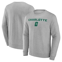 Men's Gray Charlotte 49ers Campus Sweatshirt