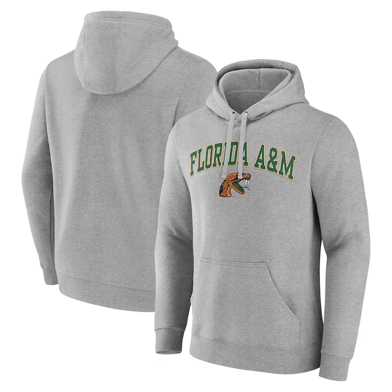 Men's Gray Florida A&M Rattlers Campus Pullover Hoodie