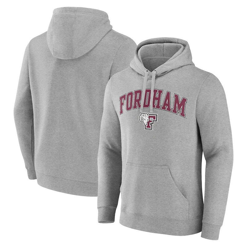 Men's Gray Fordham Rams Campus Pullover Hoodie