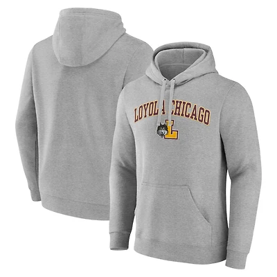 Men's Gray Loyola Chicago Ramblers Campus Pullover Hoodie