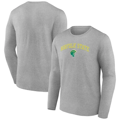 Men's Gray Norfolk State Spartans Campus Long Sleeve T-Shirt