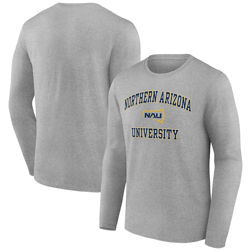 Men's Gray Northern Arizona Lumberjacks Campus Long Sleeve T-Shirt
