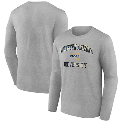 Men's Gray Northern Arizona Lumberjacks Campus Long Sleeve T-Shirt