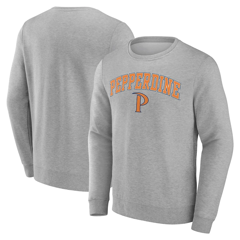 Men's Gray Pepperdine Waves Campus Sweatshirt