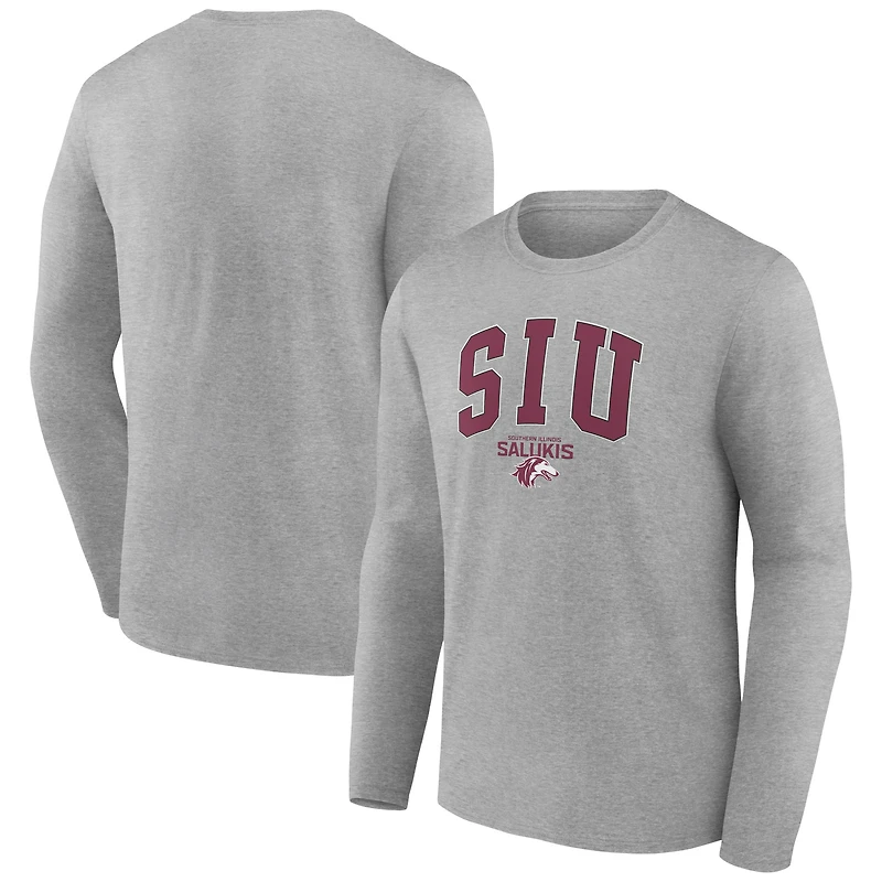 Men's Gray Southern Illinois Salukis Campus Long Sleeve T-Shirt
