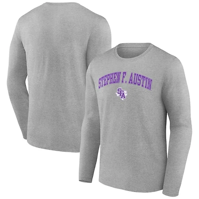 Men's Gray Stephen F Austin Lumberjacks Campus Long Sleeve T-Shirt