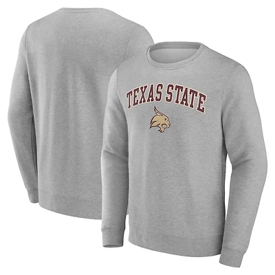 Men's Gray Texas State Bobcats Campus Sweatshirt
