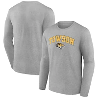 Men's Gray Towson Tigers Campus Long Sleeve T-Shirt