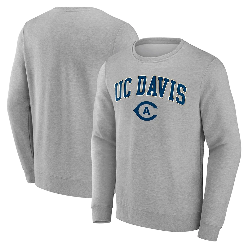 Men's Gray UC Davis Aggies Campus Sweatshirt