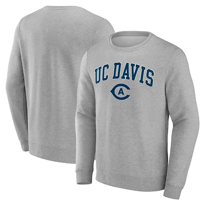 Men's Gray UC Davis Aggies Campus Sweatshirt