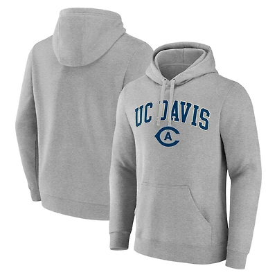 Men's Gray UC Davis Aggies Campus Pullover Hoodie