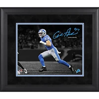 Aidan Hutchinson Detroit Lions Facsimile Signature Framed 11" x 14" Spotlight Photograph