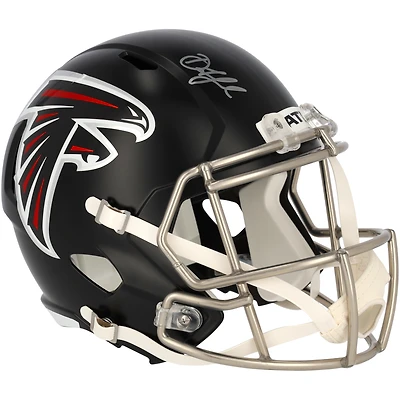 Drake London Atlanta Falcons Autographed Riddell Speed Replica Helmet
