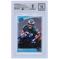 Dallas Goedert Philadelphia Eagles Autographed 2018 Panini Donruss Rated Rookie #347 Beckett Fanatics Witnessed Authenticated 9/10 Rookie Card