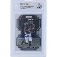 DeVonta Smith Philadelphia Eagles Autographed 2021 Panini Prizm #335 Beckett Fanatics Witnessed Authenticated Rookie Card