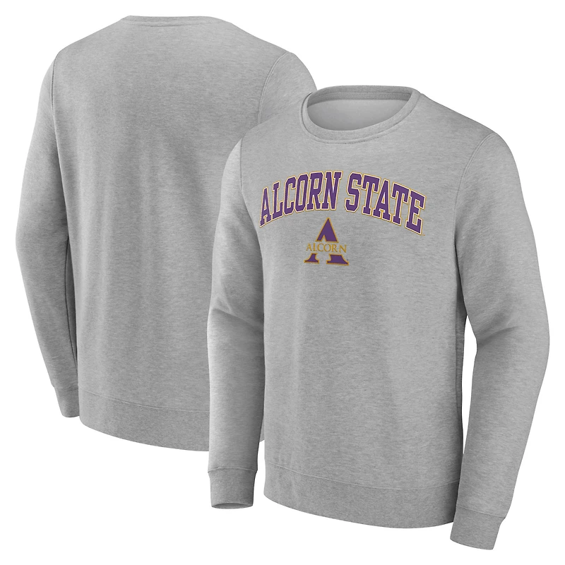 Men's Gray Alcorn State Braves Campus Sweatshirt