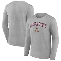 Men's Gray Alcorn State Braves Campus Long Sleeve T-Shirt