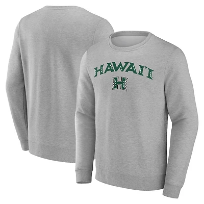 Men's Gray Hawaii Warriors Campus Sweatshirt