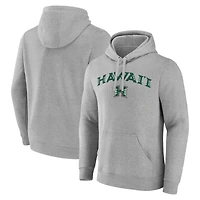 Men's Gray Hawaii Warriors Campus Pullover Hoodie