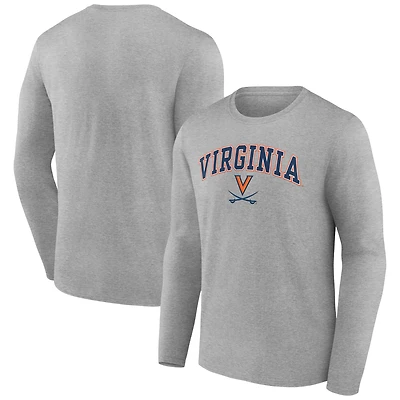 Men's Gray Virginia Cavaliers Campus Long Sleeve T-Shirt