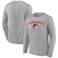 Men's Gray Winston-Salem State Rams Campus Long Sleeve T-Shirt