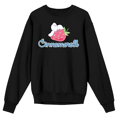 Unisex Black Hello Kitty & Friends Cinnamoroll Pullover Sweatshirt