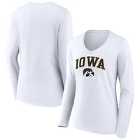 Women's Iowa Hawkeyes Campus Long Sleeve V-Neck T-Shirt