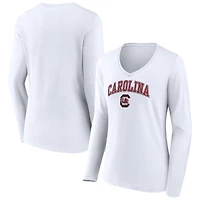 Women's South Carolina Gamecocks Campus Long Sleeve V-Neck T-Shirt