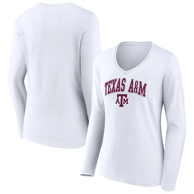Women's Texas A&M Aggies Campus Long Sleeve V-Neck T-Shirt
