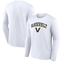 Men's White Vanderbilt Commodores Campus Long Sleeve T-Shirt