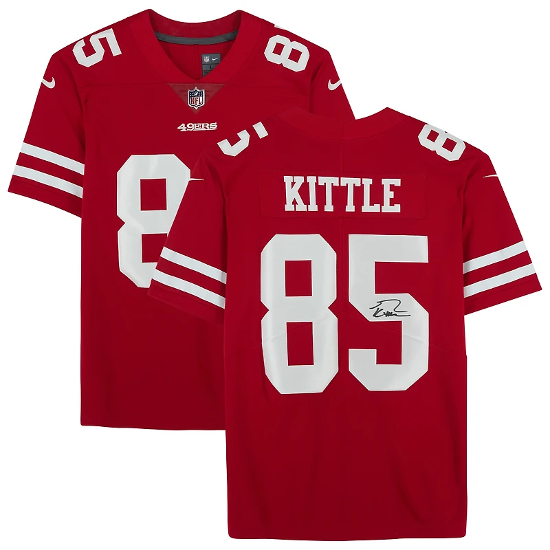 George Kittle San Francisco 49ers Autographed Nike Red Limited Jersey