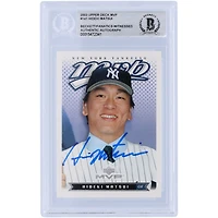 Hideki Matsui New York Yankees Autographed 2003 Upper Deck MVP #141 Beckett Fanatics Witnessed Authenticated Rookie Card