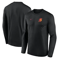 Men's Nike Black USC Trojans 2026 Sideline Small Logo Legend Dri-FIT Long Sleeve T-Shirt