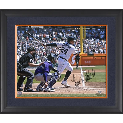 Miguel Cabrera Detroit Tigers Autographed Framed 16'' x 20'' 3000th Hit Photograph