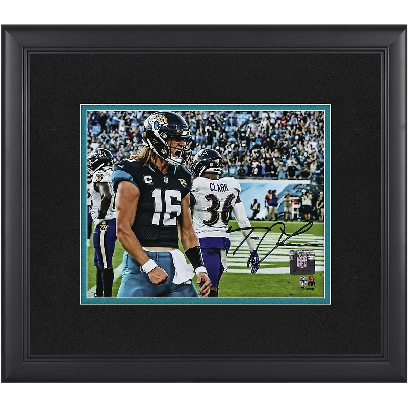 Trevor Lawrence Jacksonville Jaguars Autographed Framed 8" x 10" Scream Photograph