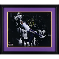 Justin Jefferson Minnesota Vikings Autographed Framed 16" x 20" Catch vs. Buffalo Bills Spotlight Photograph